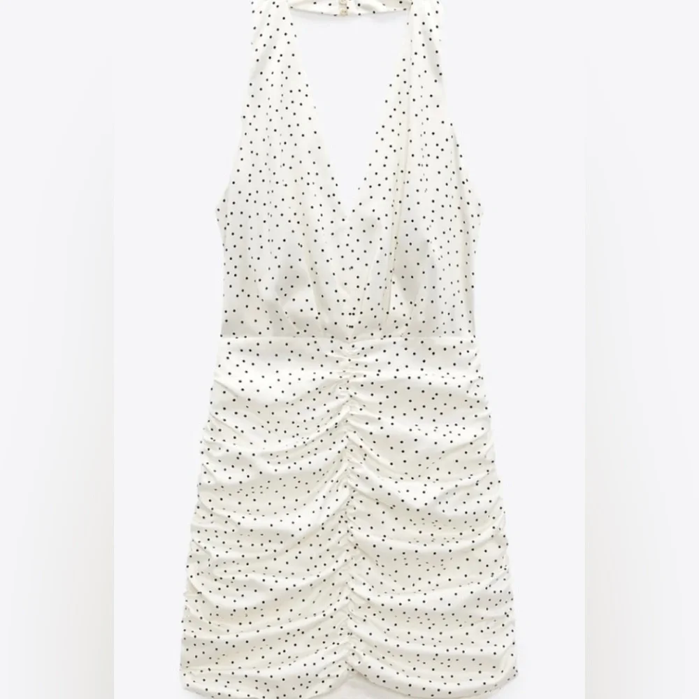 Zara Bodycon Polka Dot Dress - New with Tags - Picture 2 of 6